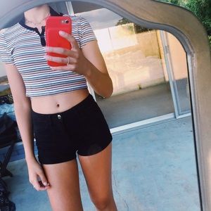 Cute black jean shorts